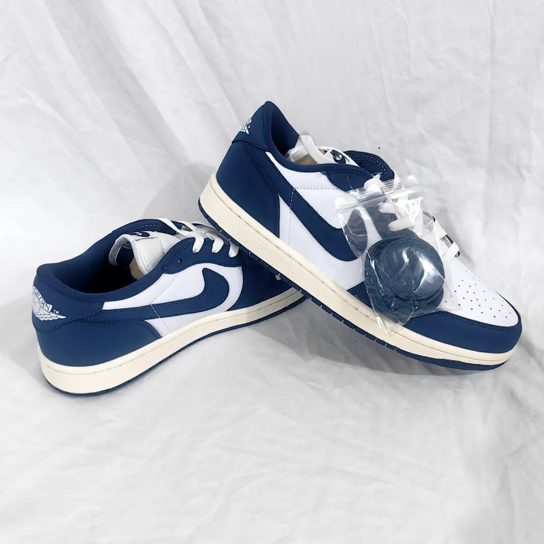 AJ 1 Low OG Storm Blue Shoes Sneakers – nk0004512 image 4