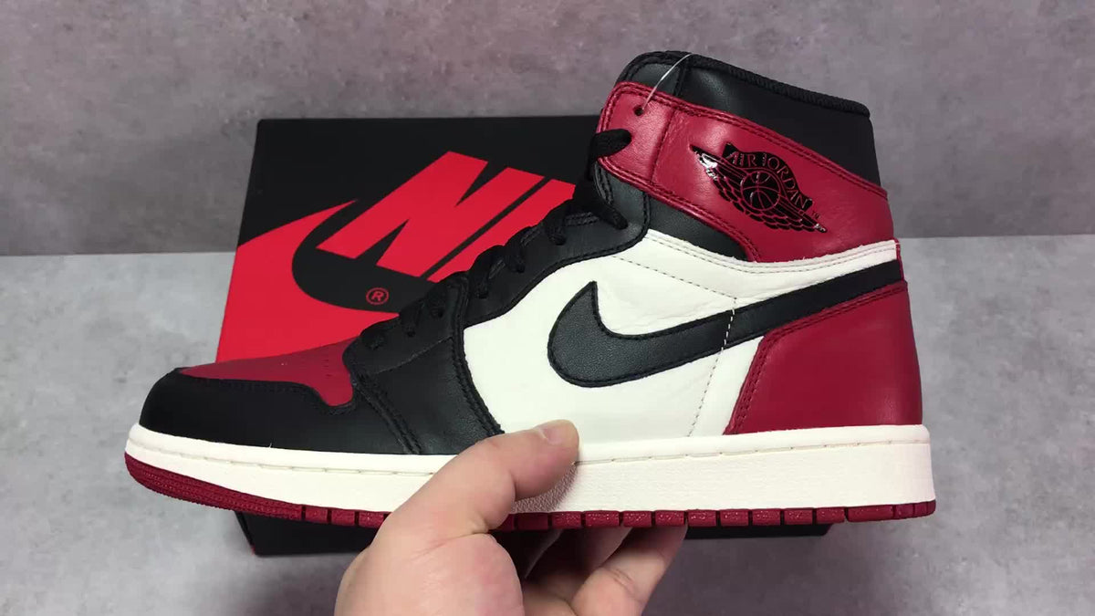 AJ 1 Retro High Bred Toe Shoes Sneakers - nk0000377 image 6