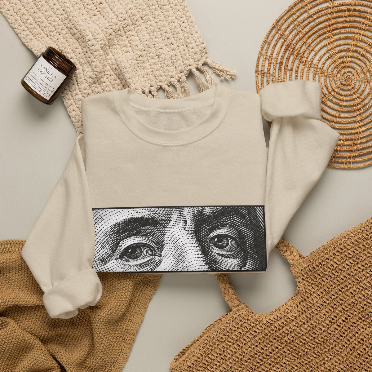 Graphic Print Crewneck Sweatshirt - POD0039 image 19
