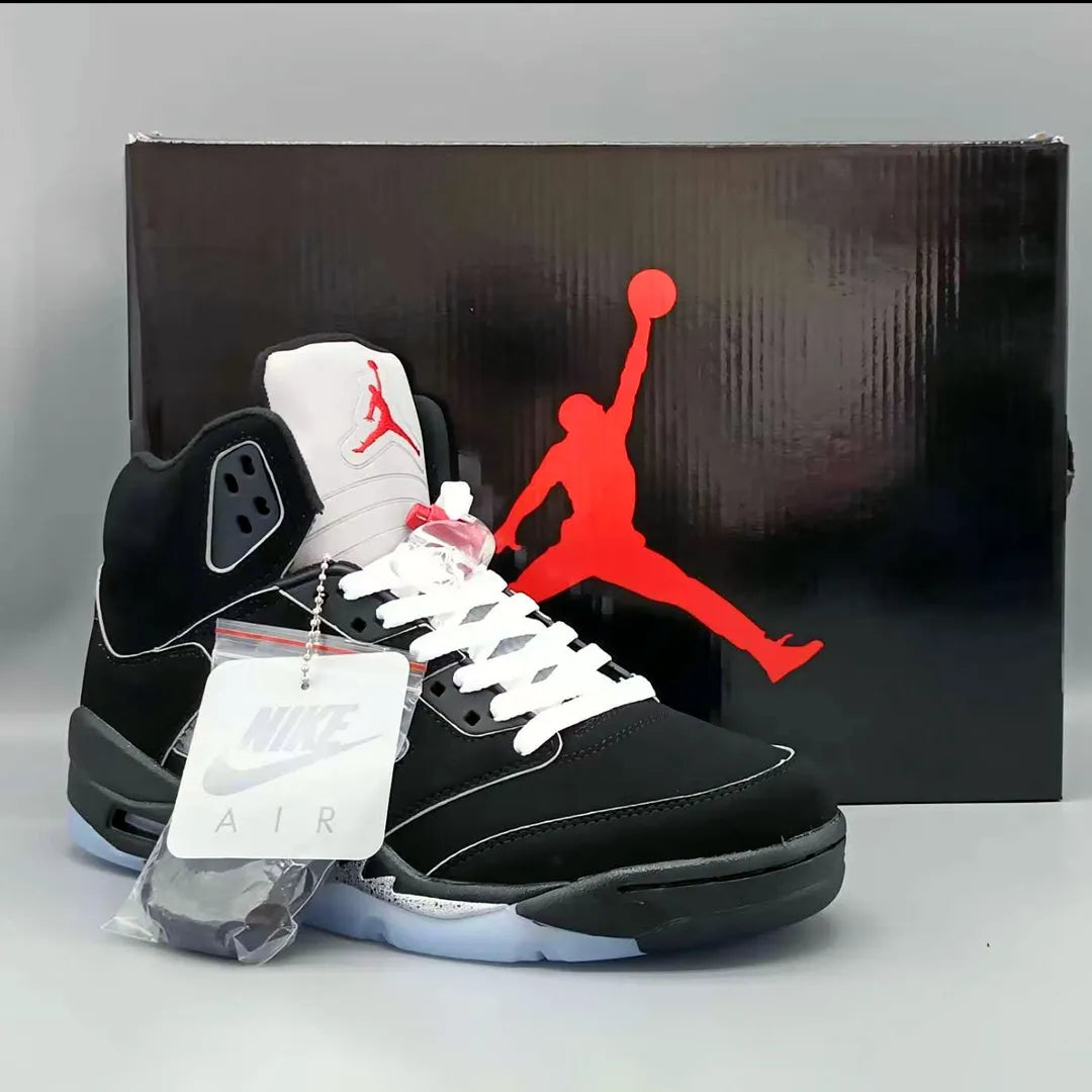AJ 5 Black Metallic Reimagined Shoes Sneakers - nk0004216 image 5