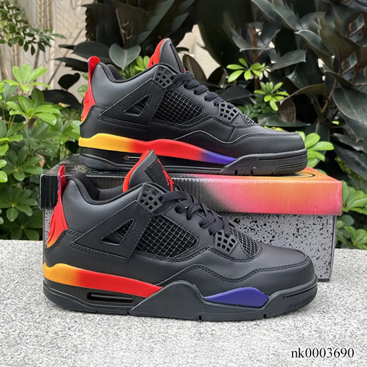 J Balvin x AJ 4 Gradient Rainbow Shoes Sneakers - nk0003690 image 2