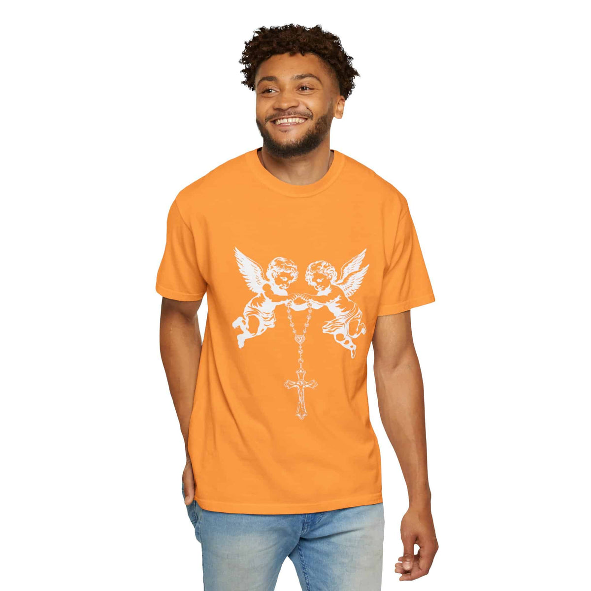 Heavenly Guardians Unisex Garment-Dyed T-shirt image 47