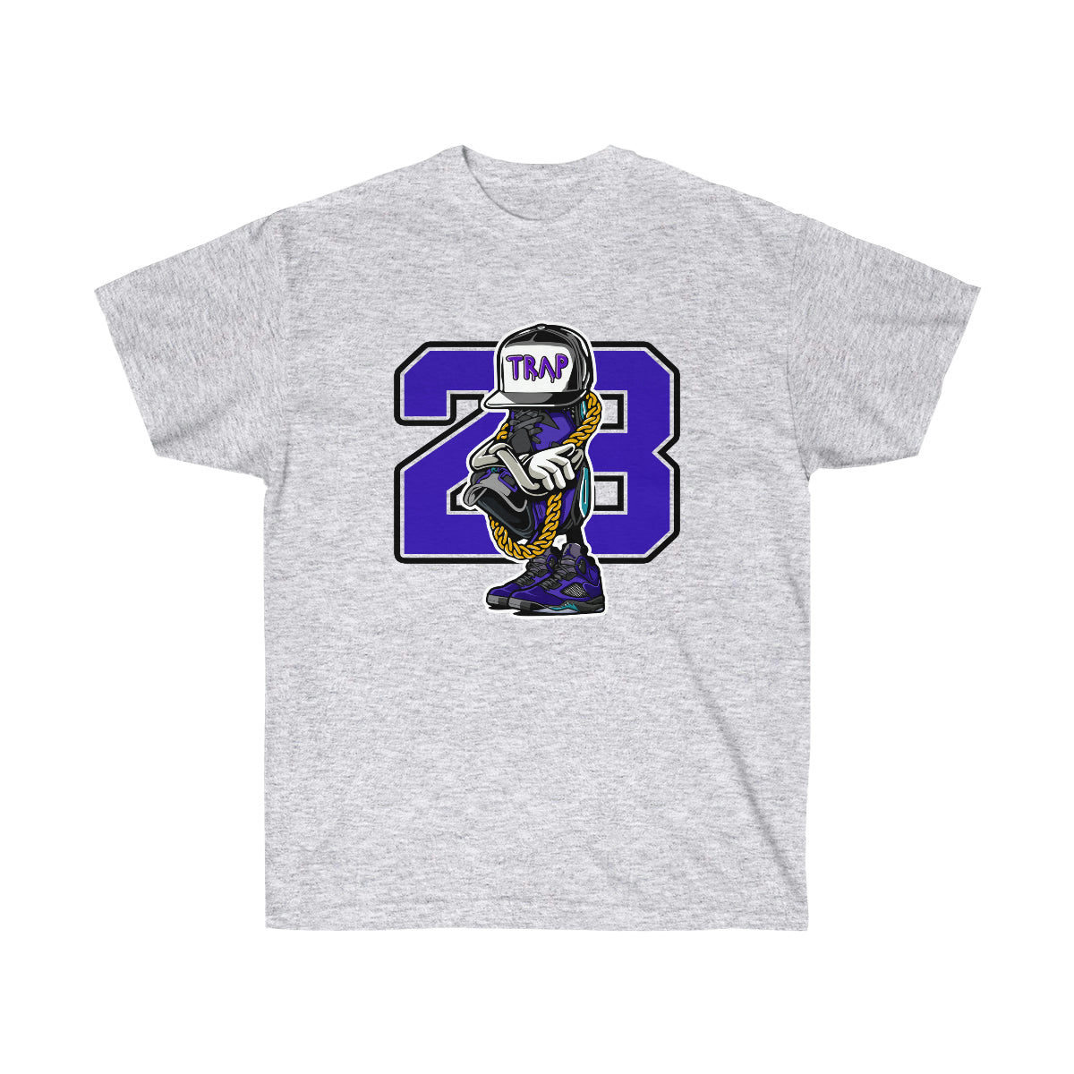 Trap Life JD 23 Men T-Shirt - Ash, L image