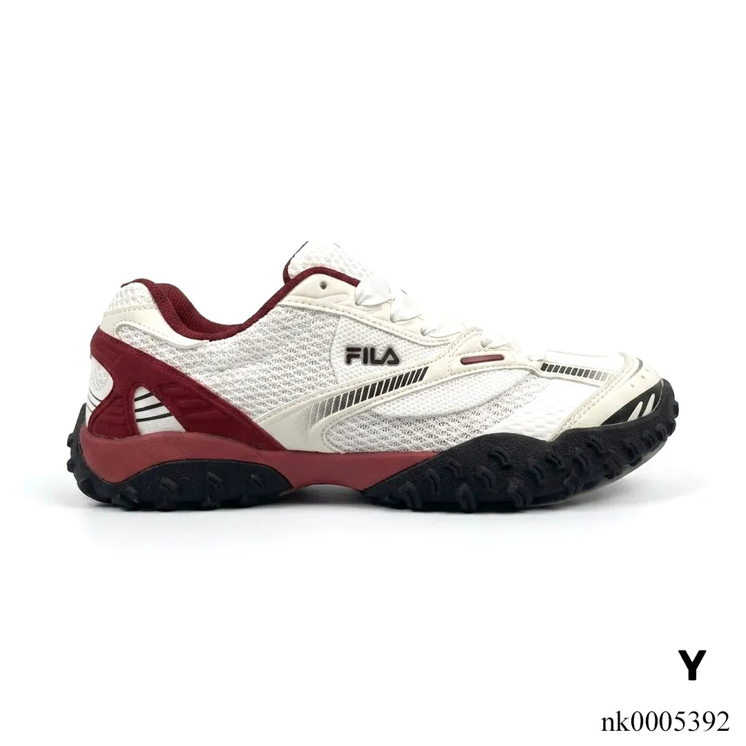 FL Echappe 2 White and Wine-Red Shoes Sneakers - nk0005392 image