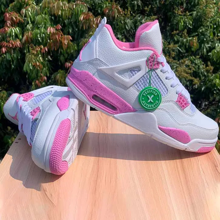 AJ 4 White Pink Oreo Shoes Sneakers - nk0003985 image 4