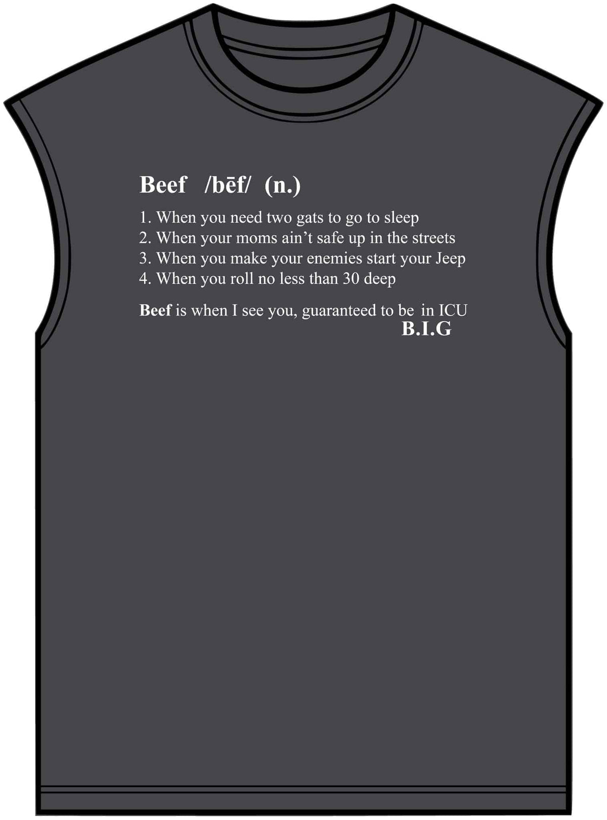 Beef Definition Unisex Garment-Dyed Muscle Tee image 12