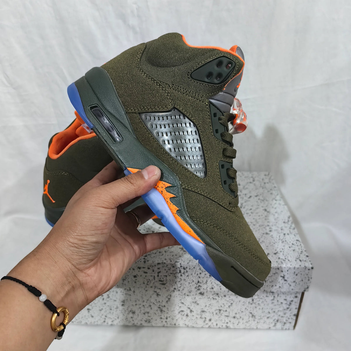 AJ 5 Olive Shoes Sneakers - nk0003202 image 4