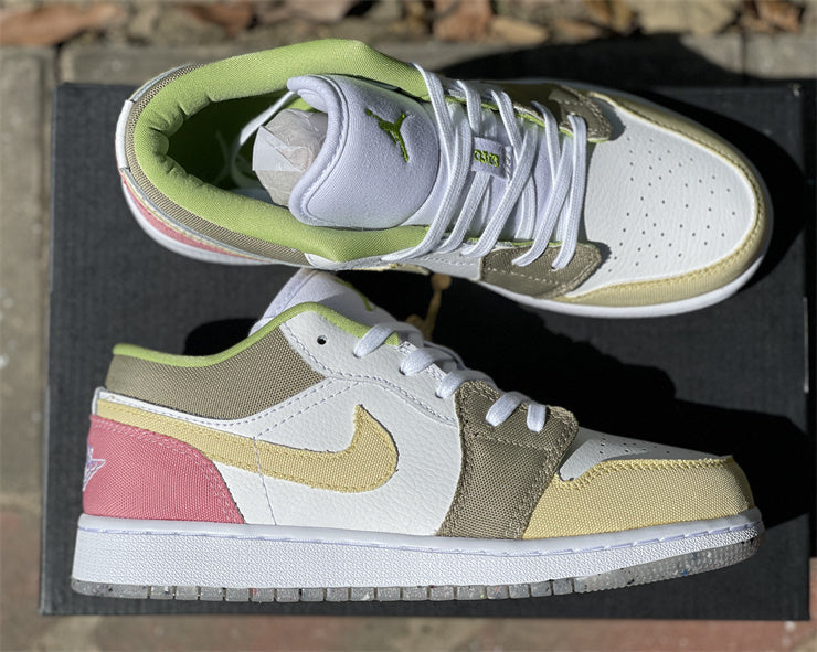 AJ 1 Low Pastel Grind Vivid Green Shoes Sneakers - nk0001987 image 3