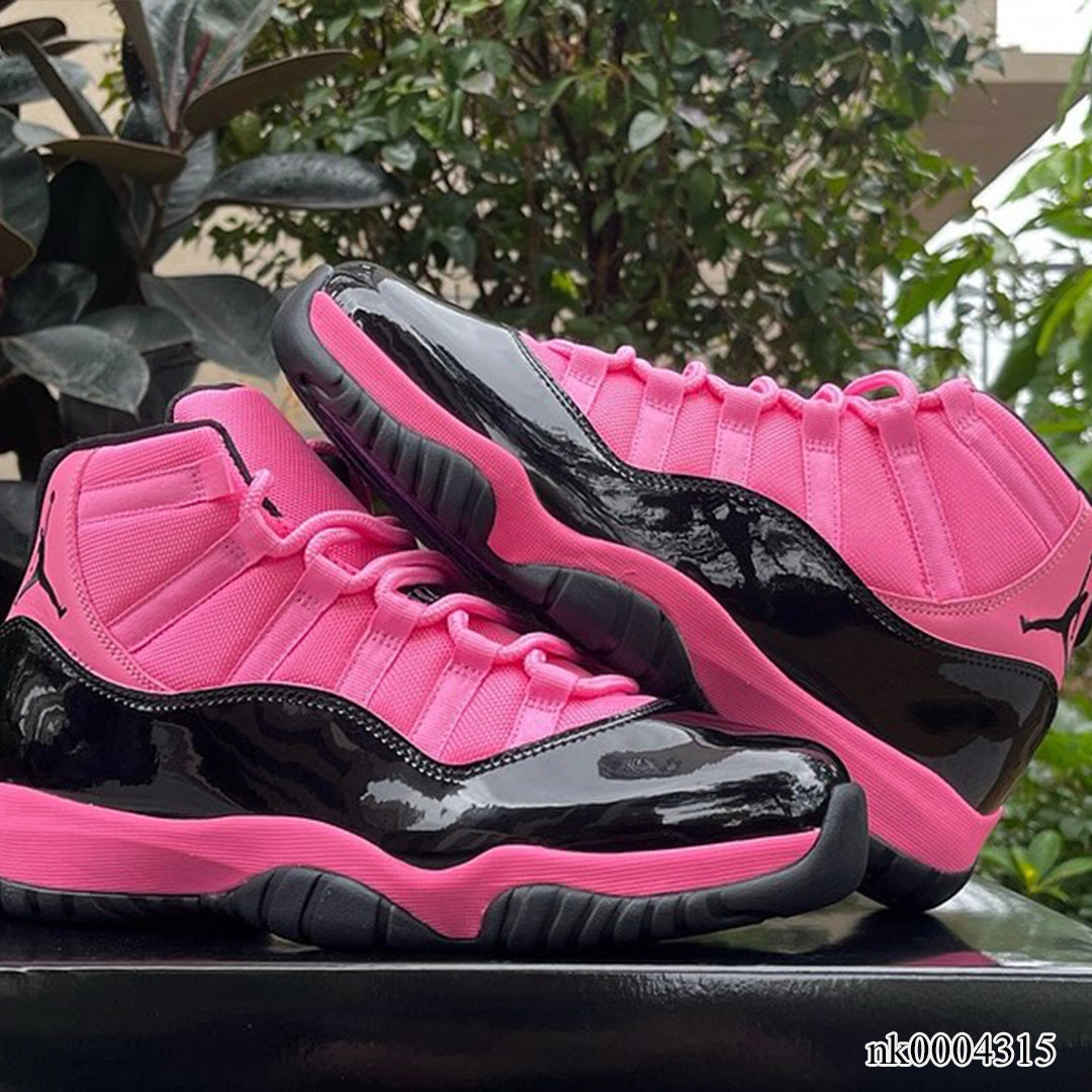 AJ 11 Black Pink Shoes Sneakers - nk0004315 image 3