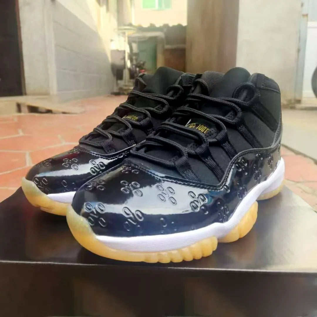 Drake x AJ 11 OVO Monogram Black Sample Shoes Sneakers - nk0004416F image 4