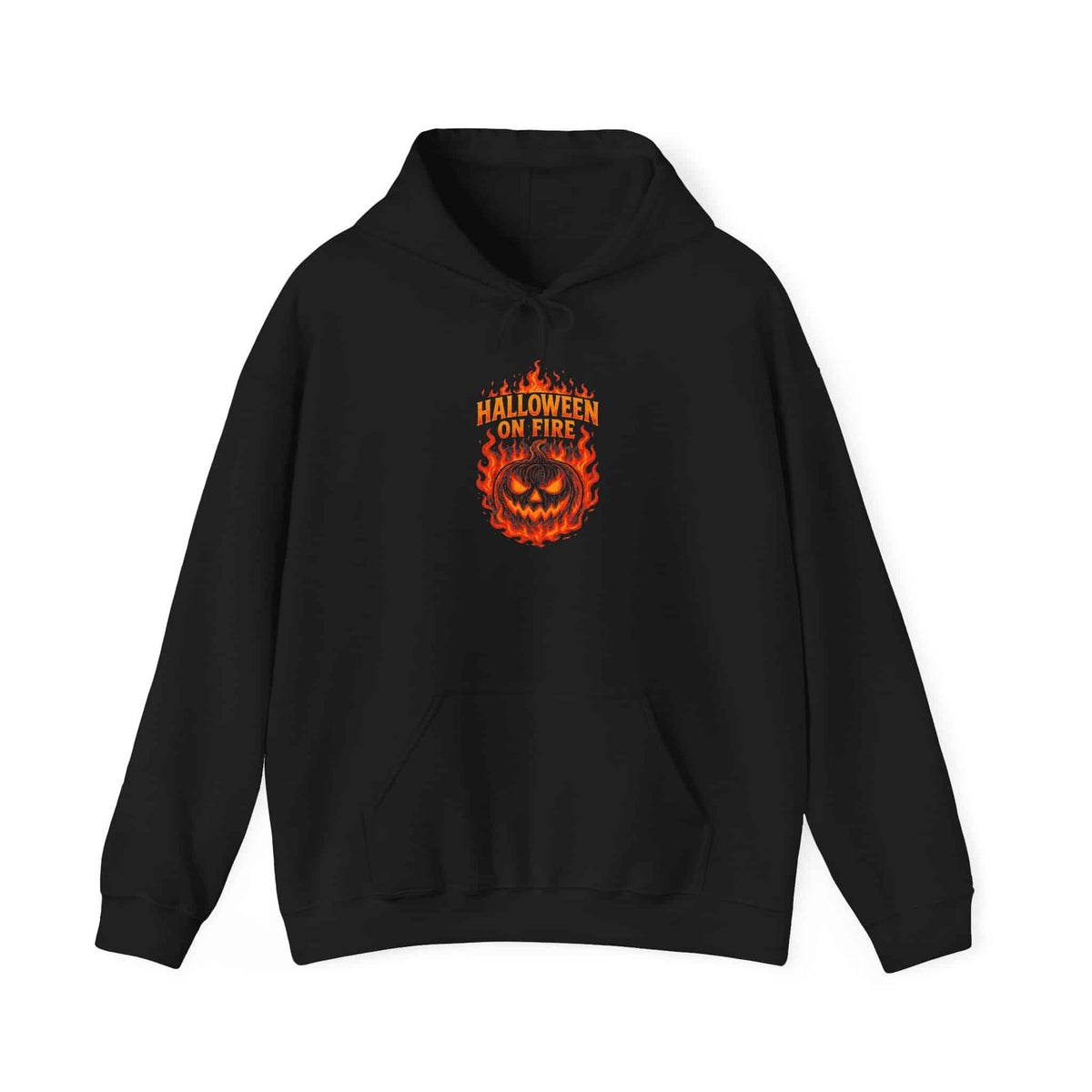 Halloween on Fire Hooded Sweatshirt - 3XL, Black image