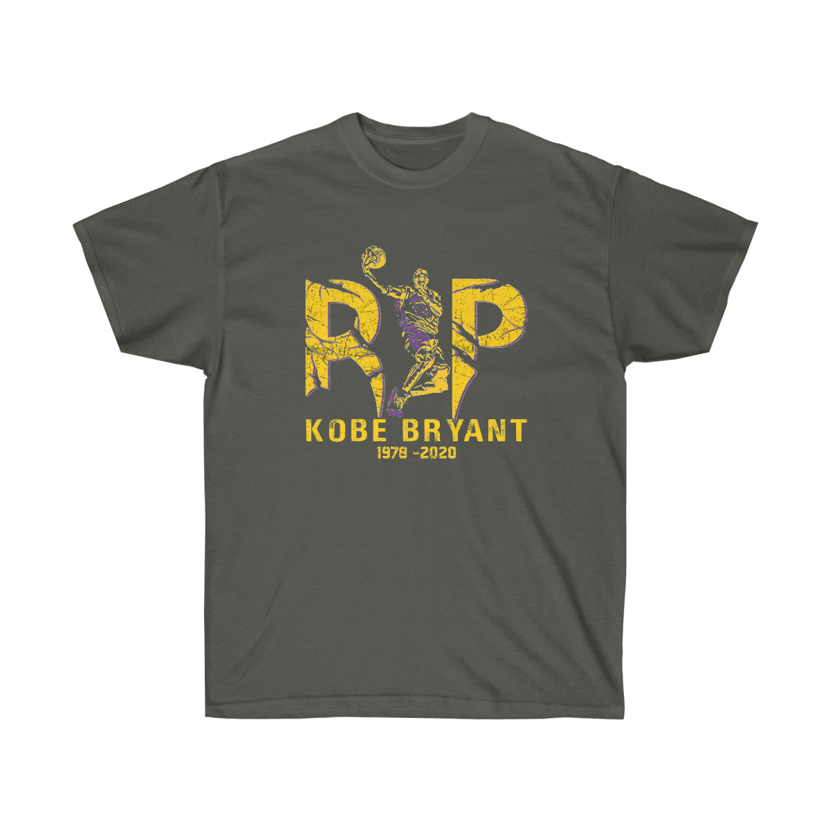 R.I.P Kobe Bryant Men T-Shirt - Charcoal, 2XL image