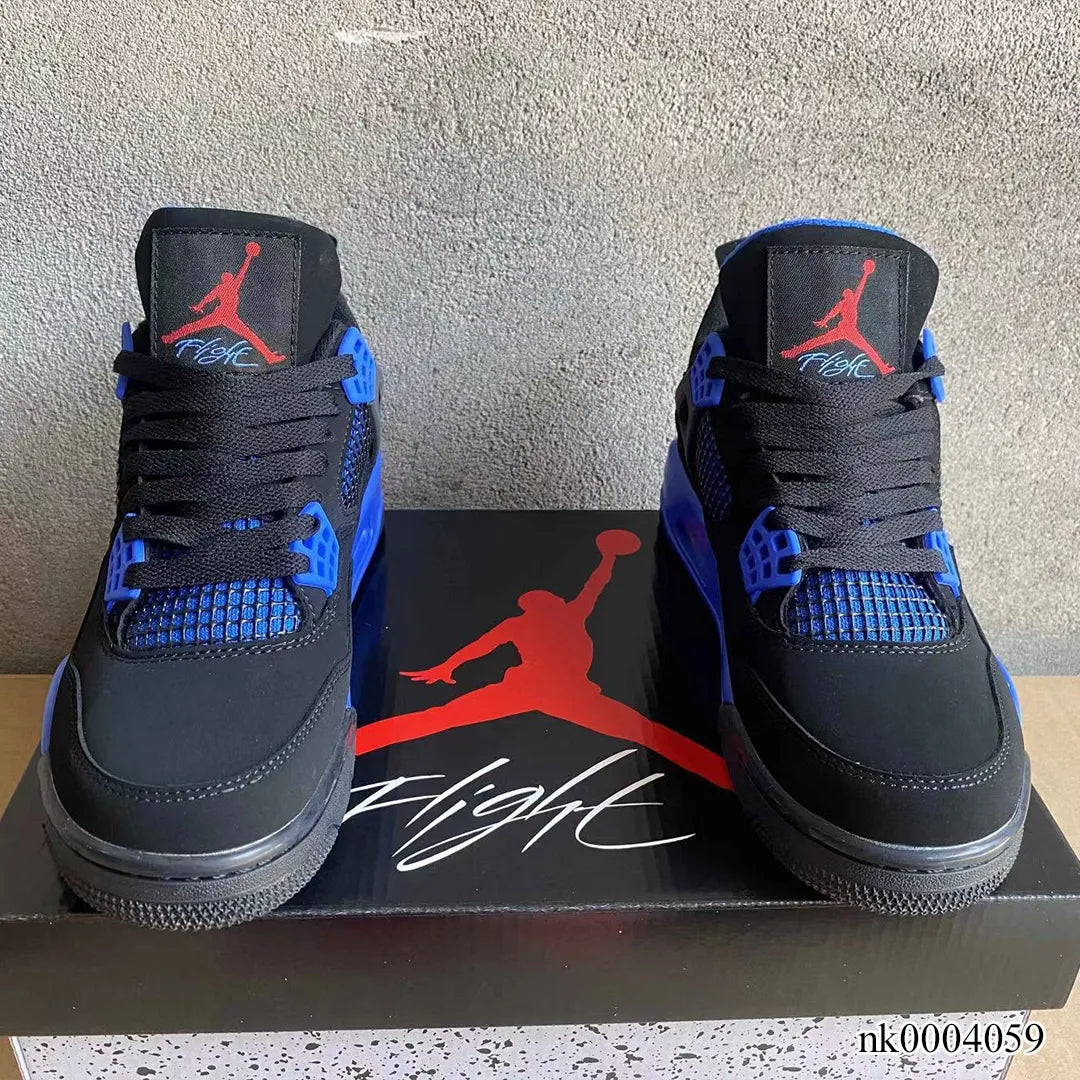 AJ 4 Retro Black Deep Royal Blue Shoes Sneakers - nk0004059 image 6