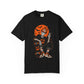 Retro Skater Skeleton Halloween Unisex Garment-Dyed T-shirt image