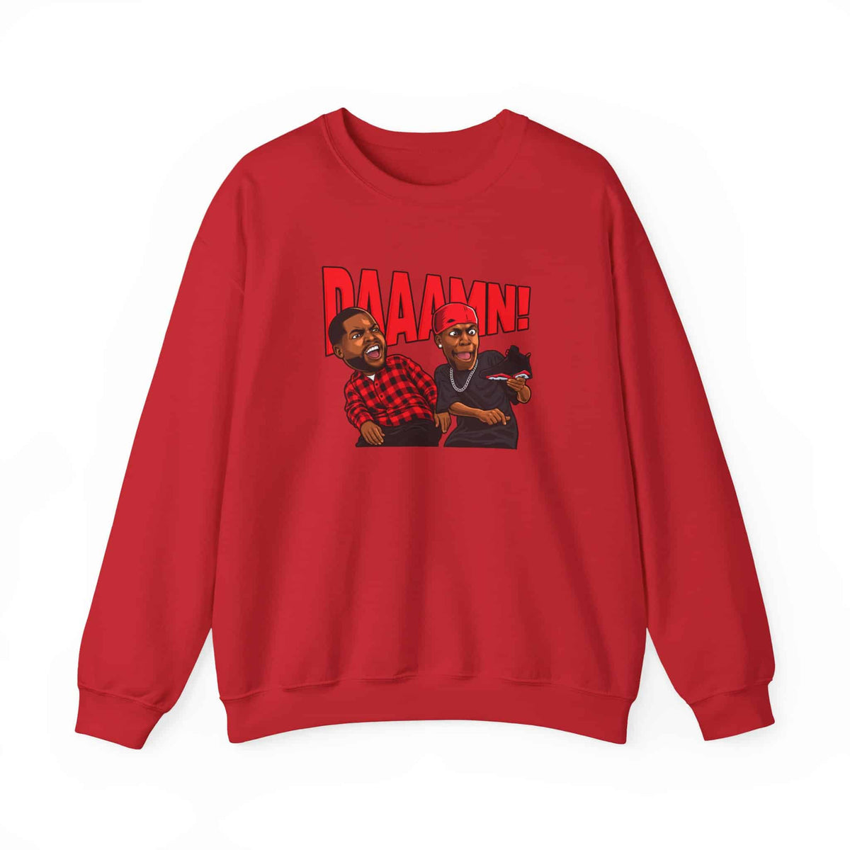 Graphic Print Crewneck Sweatshirt - POD0035 image
