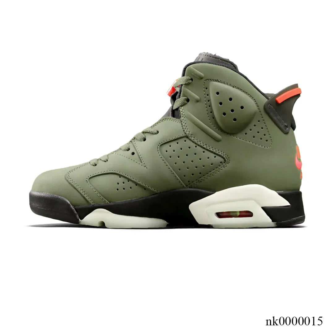 Travis Scott x AJ 6 Olive Shoes Sneakers – nk0000015 image 1