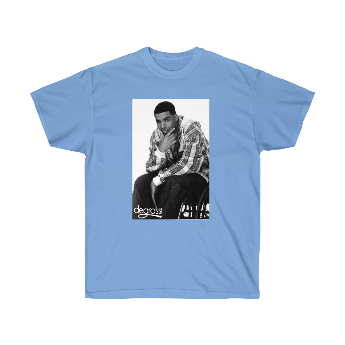 Rap Drake Degrassi Men T-Shirt - Carolina Blue, 2XL image