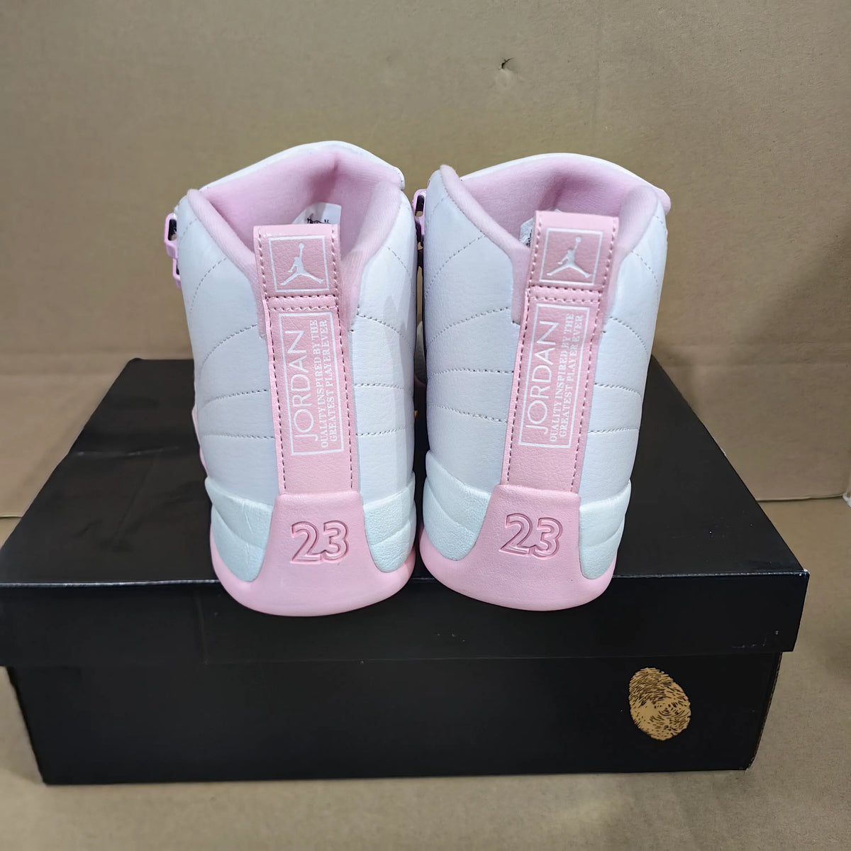AJ 12 White Pearl Pink Shoes Sneakers - nk0004936 image 14