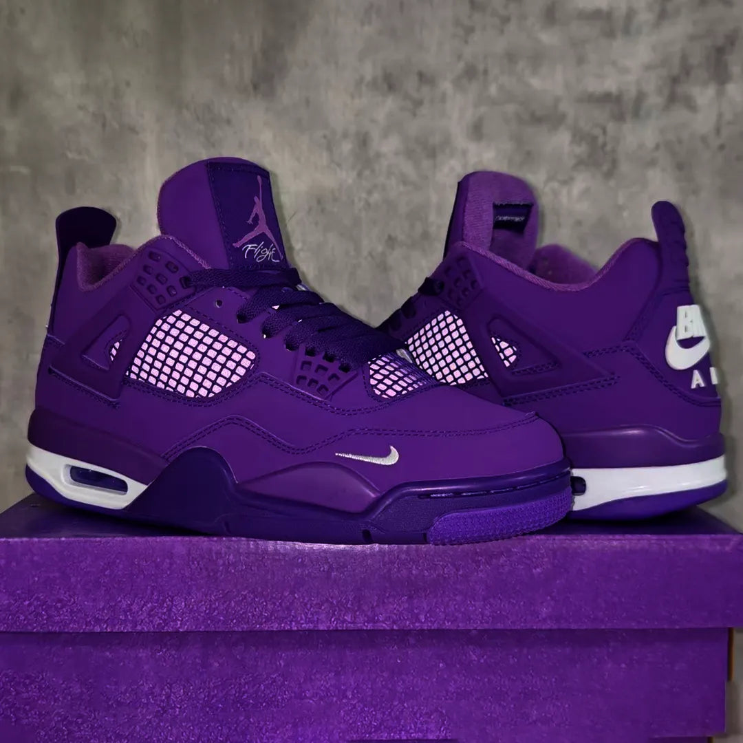 Nigel Sylvester x AJ 4 Purple Shoes Sneakers - nk0004676 image 2