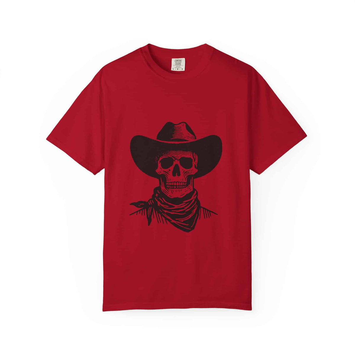 Outlaw Skull Unisex Garment-Dyed T-shirt image