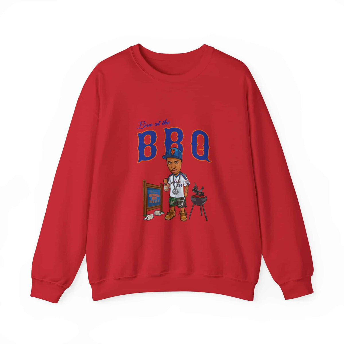 Rap Nas Live At The BBQ Crewneck Sweatshirt image