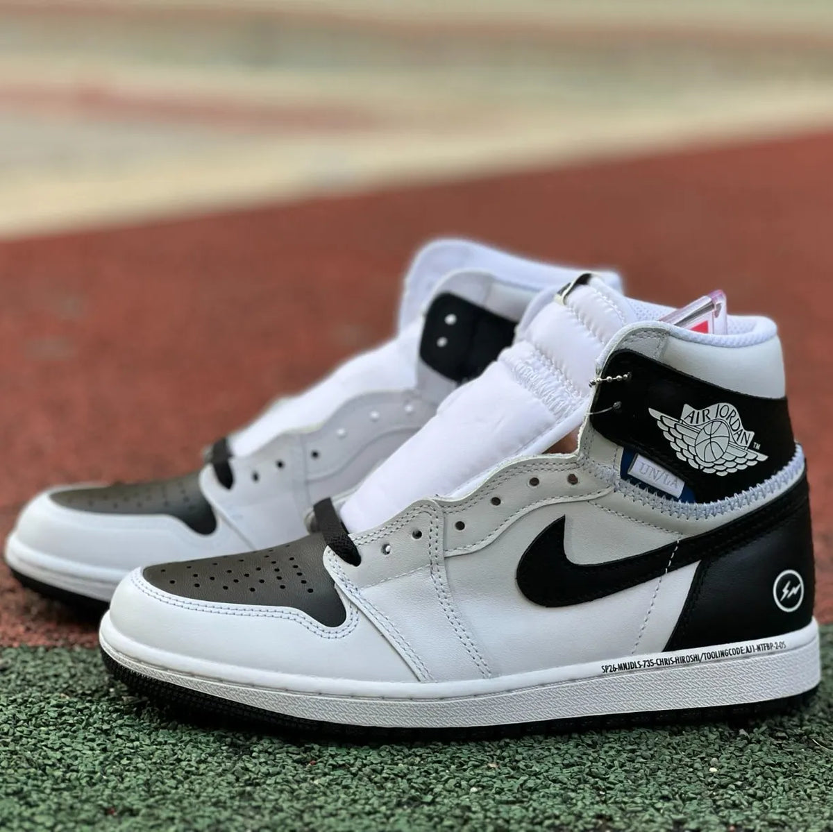 Fragment x Union LA x AJ 1 High OG Black White Shoes Sneakers – nk0004747 image 4