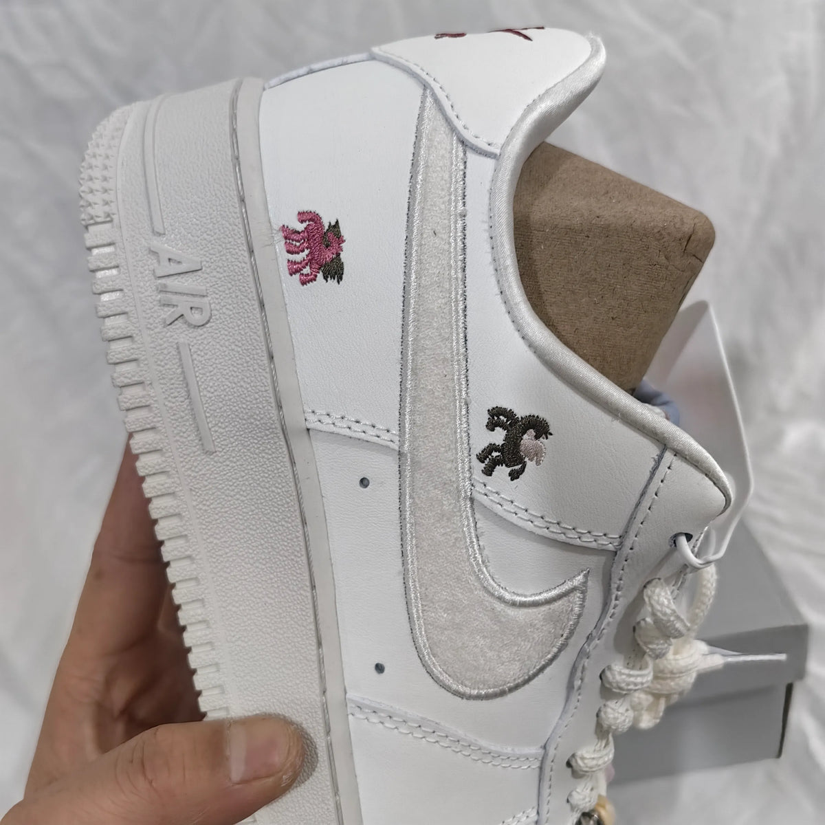 Air Force 1 Chenille Swoosh Year Of The Horse Shoes Sneakers - nk0004808 image 10