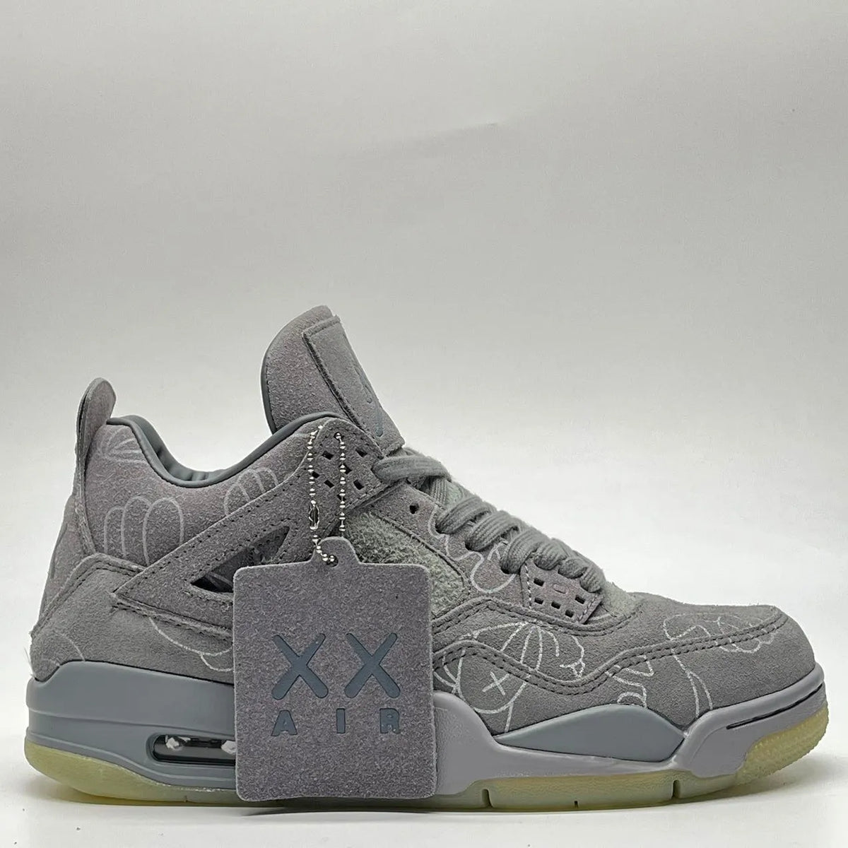 KAWS x AJ 4 Cool Grey Shoes Sneakers – nk0003104 image 4