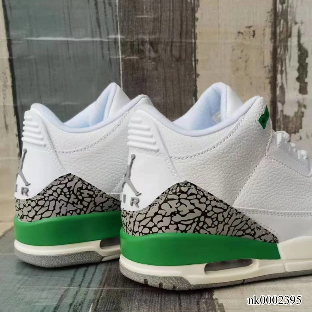 AJ 3 Lucky Green Shoes Sneakers - nk0002395 image 9