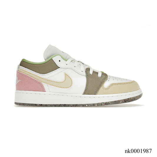 AJ 1 Low Pastel Grind Vivid Green Shoes Sneakers - nk0001987 image 0