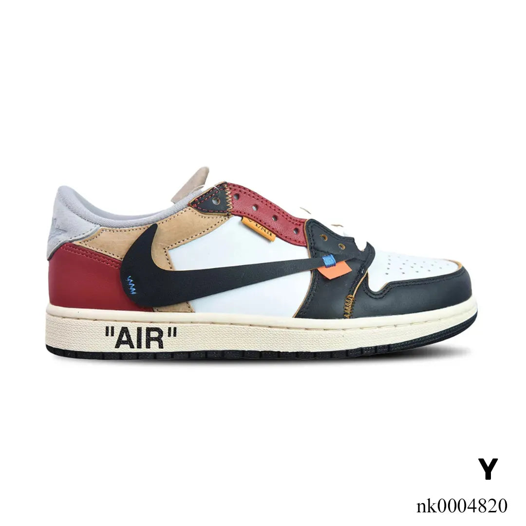 OW x AJ 1 Low OG Goat Lows Shoes Sneakers – nk0004820 image