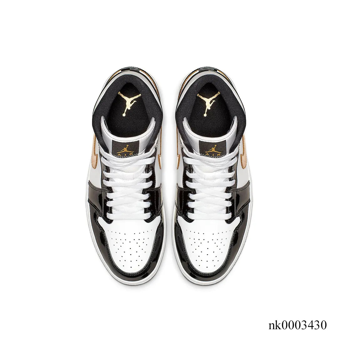 AJ 1 Mid SE Black/Gold Shoes Sneakers - nk0003430 image 3