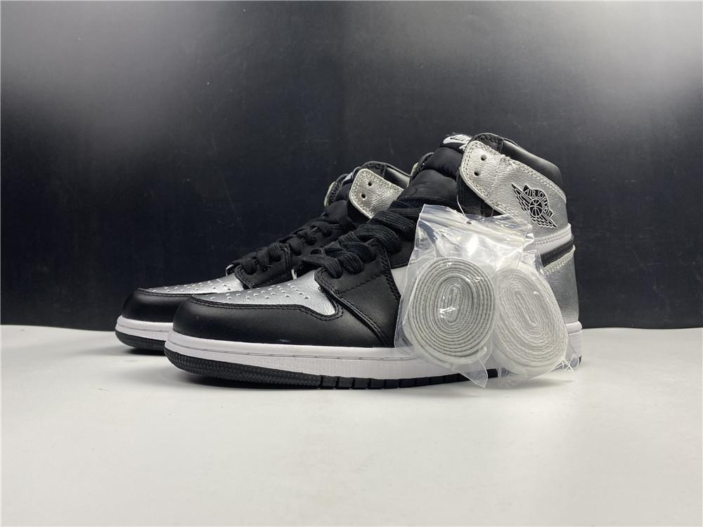 AJ 1 High OG WMNS Silver Toe Shoes Sneakers - nk0001426 image 7