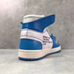 OW x AJ 1 High OG UNC Shoes Sneakers – nk0000009 image 7