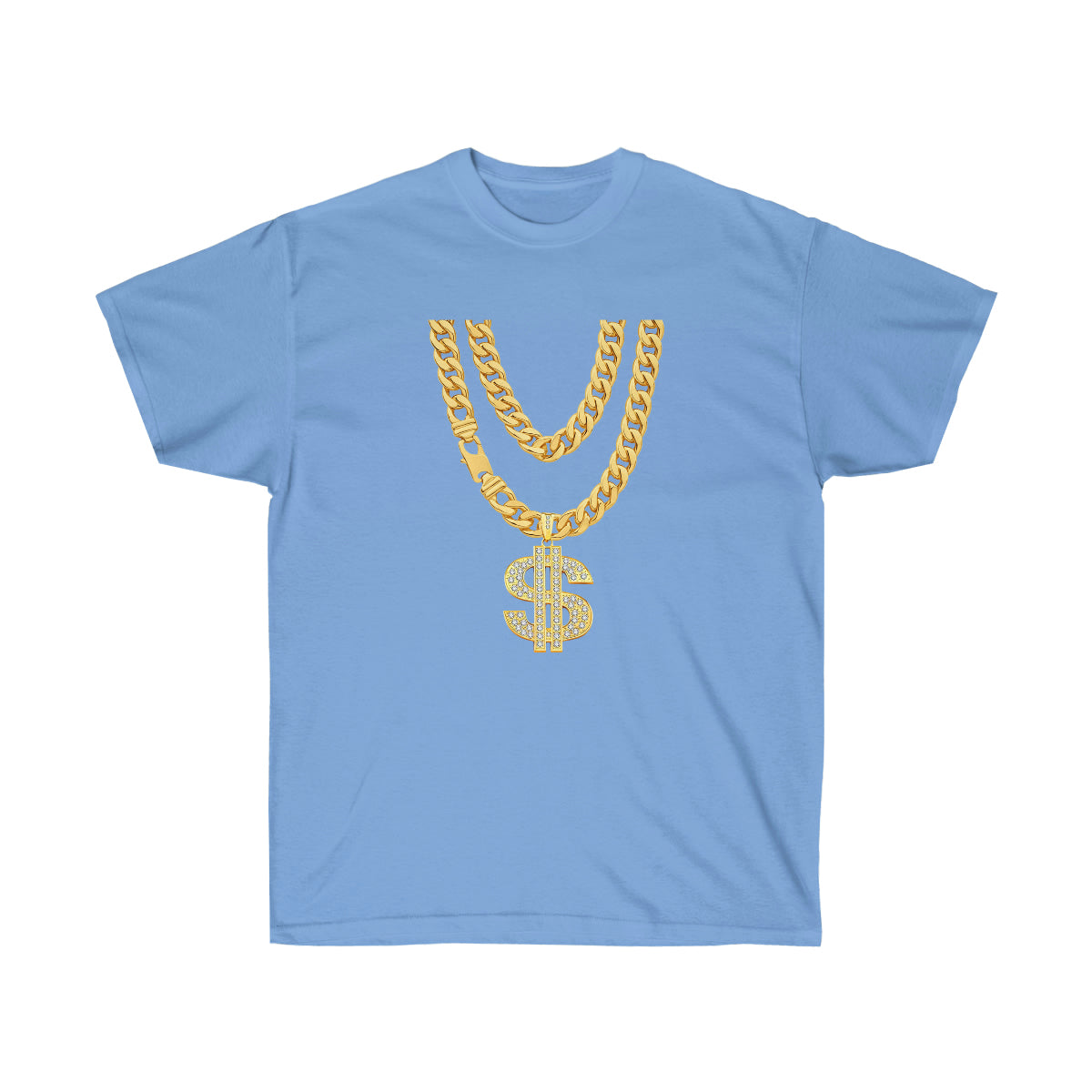 Necklace Dollar Men T-Shirt - Carolina Blue, XL image