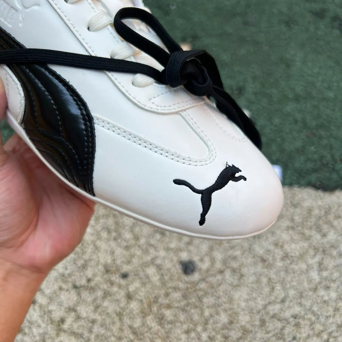 Rosé x PM Speedcat Premium Leather Warm White Shoes Sneakers - pm0000014 image 7