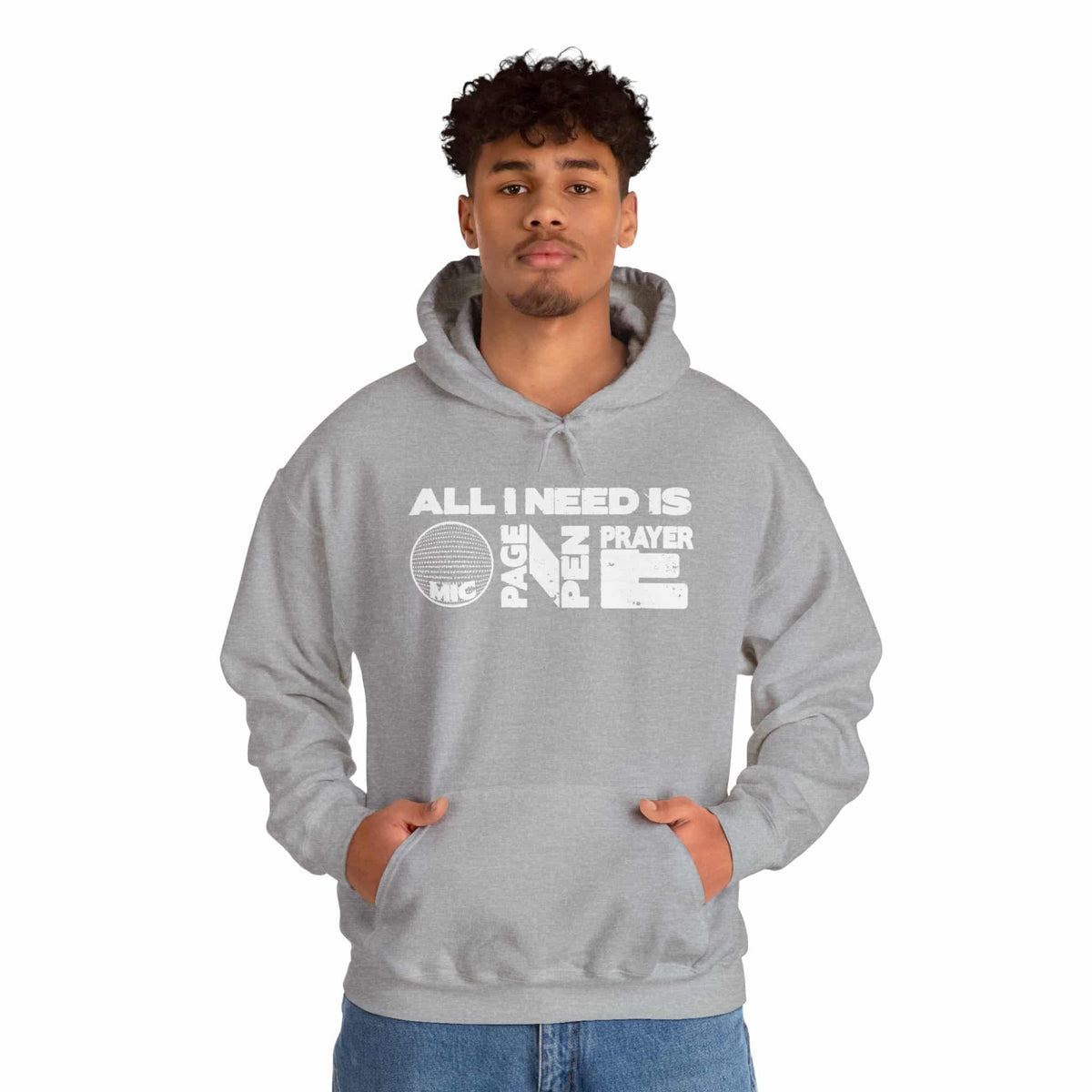ALL_I_NEED_IS Unisex Heavy Blend™ Hooded Sweatshirt image 8