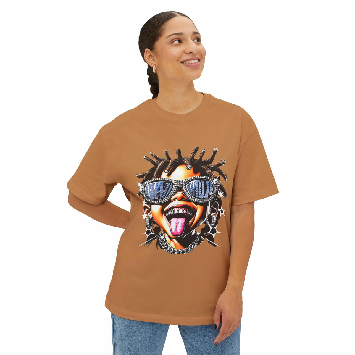 Diamond Drip Unisex Oversized Boxy Tee image 20