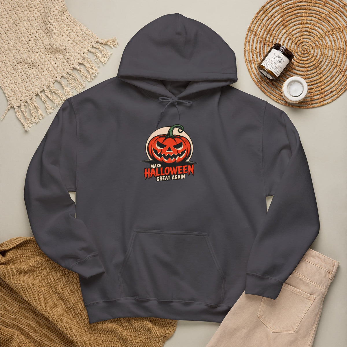 Make Halloween Great Again Hooded Sweatshirt image 56