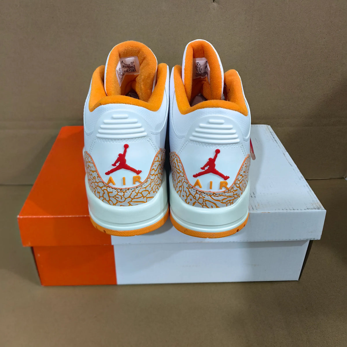 AJ 3 Orange Citrus Shoes Sneakers – nk0004932 image 7
