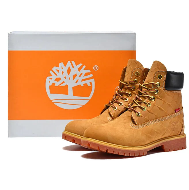 SUP x TBL 6 Inch Premium Waterproof Boot 'Embossed Diamond Plate - Wheat' Shoes Sneakers - nk0005480 image 2