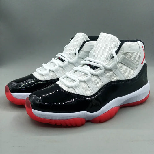 AJ 11 Black White Red Shoes Sneaker - nk0004560 image 2