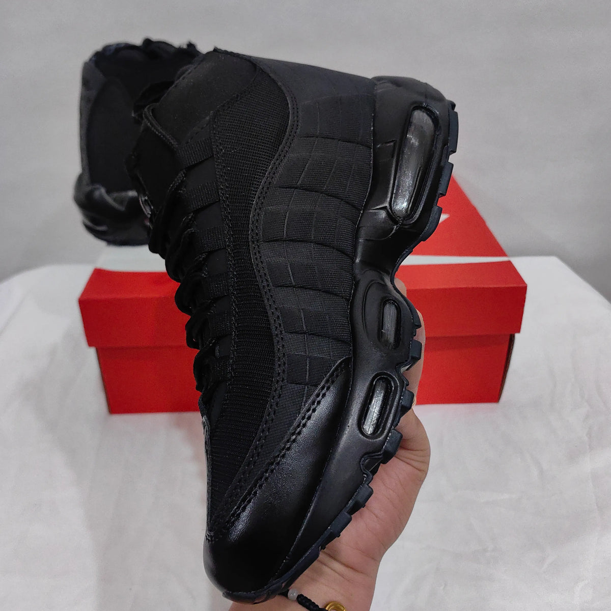 AM 95 Sneakerboot Black Shoes Sneakers - nk0005018 image 8