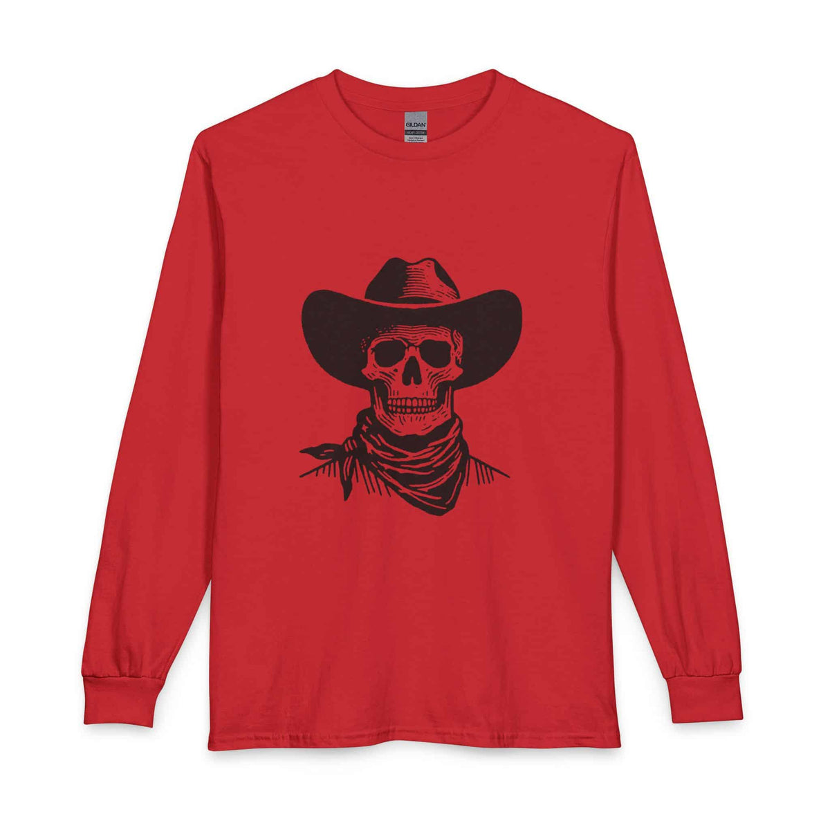 Outlaw Skull Long Sleeve T-Shirt image 12