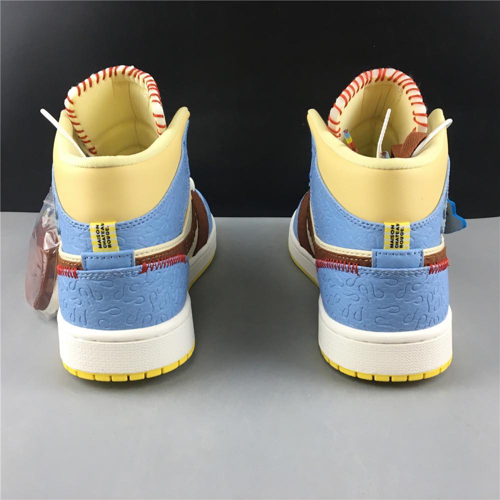 AJ 1 Mid SE Fearless Maison Chateau Rouge Shoes Sneakers - nk0000212 image 10