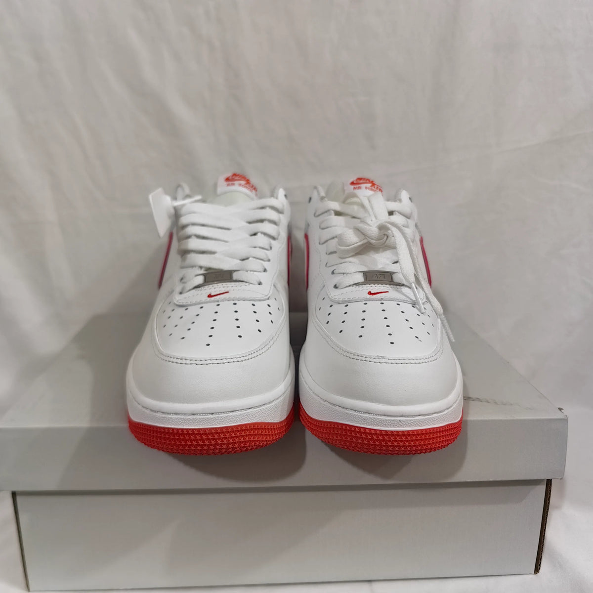 AF 1 Low White Picante Red Shoes Sneakers - nk0003173 image 9