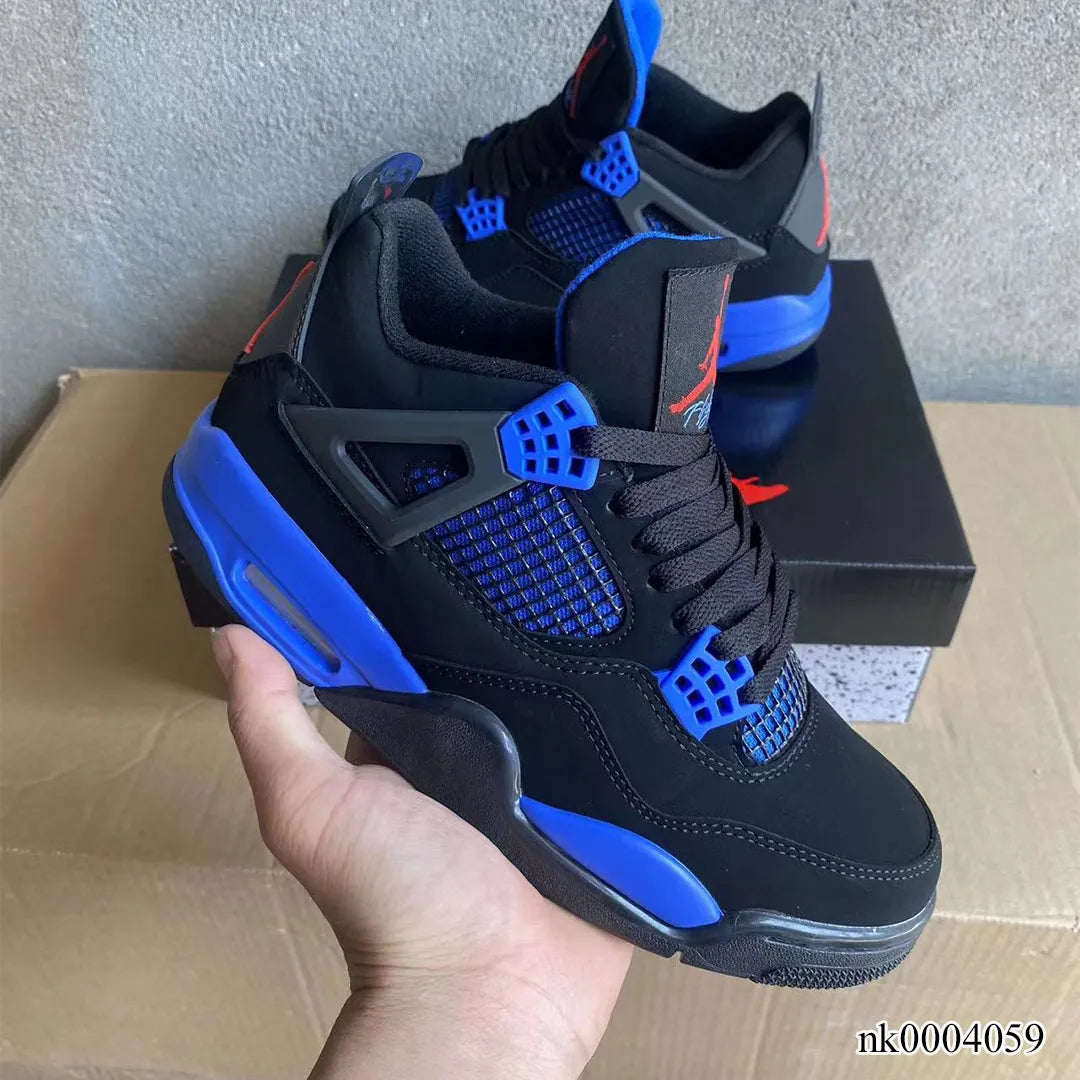 AJ 4 Retro Black Deep Royal Blue Shoes Sneakers - nk0004059 image 4