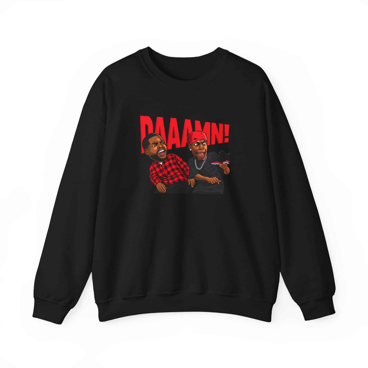 Graphic Print Crewneck Sweatshirt - POD0035 image
