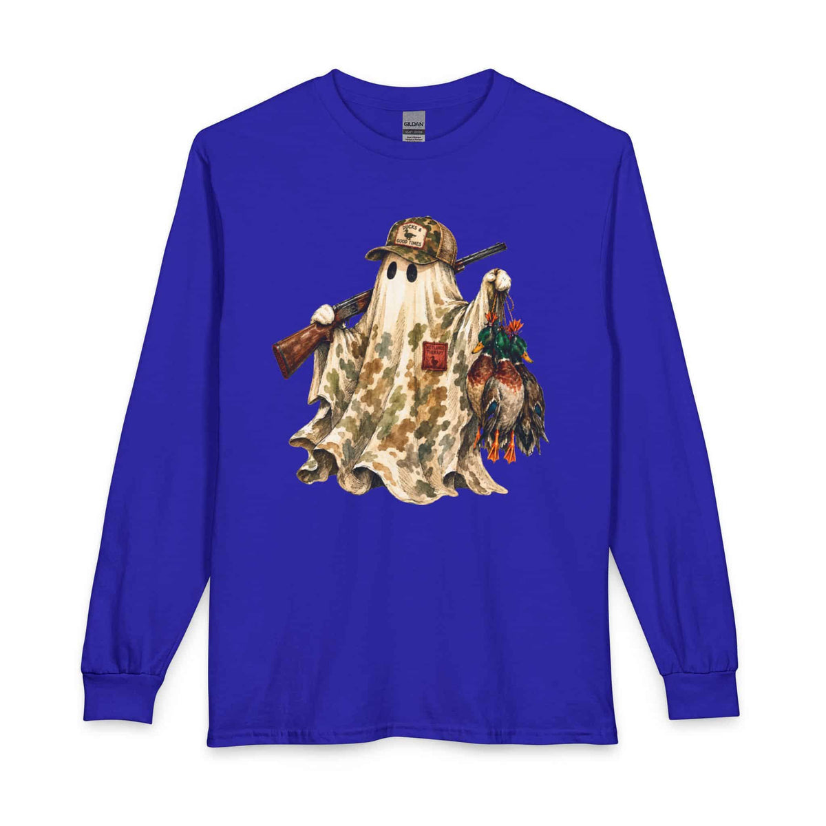 Hunting Season Spooky Camo Mallards Long Sleeve T-Shirt image