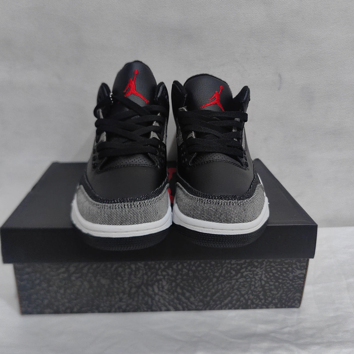 Levi’s x AJ 3 Black Denim Shoes Sneakers – nk0005001 image 14